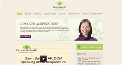 Desktop Screenshot of acupuncturebydawn.com