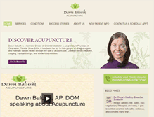 Tablet Screenshot of acupuncturebydawn.com